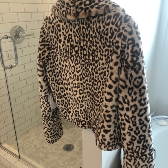 Velvet Faux Leopard Jacket - Picture 5 of 8